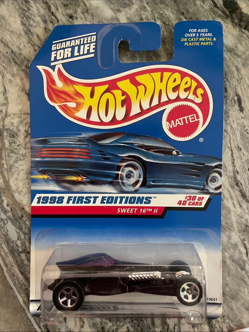 Hot Wheels 1998 First Editions "Sweet 16" Die-Cast Car - Black/Purple
